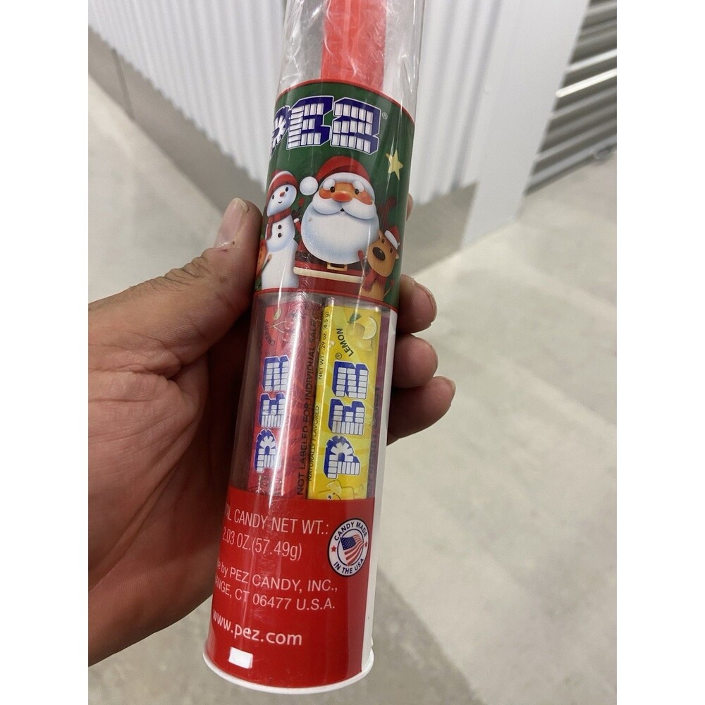 PEZ DISPENSER--CHRISTMAS SANTA CLAUS - MINT in Plastic Tube